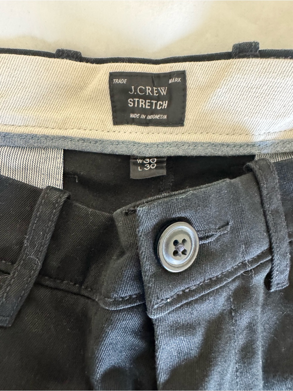 J. Crew Black Men's Chinos - Picture 2 of 3